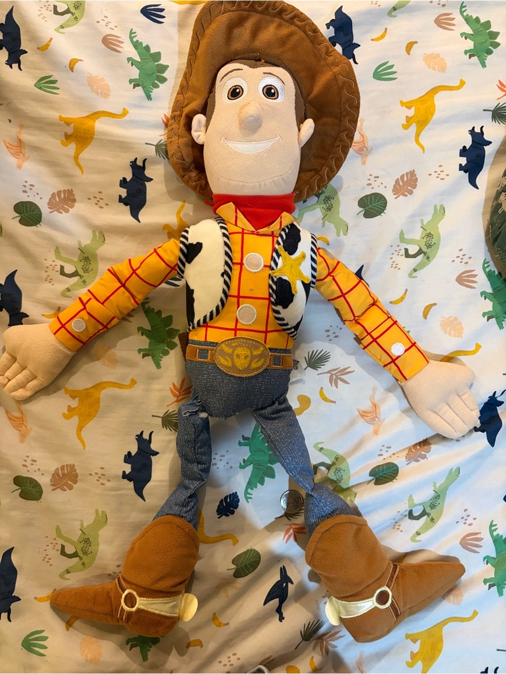 DISNEY PIXAR TOY STORY WOODY SOFT PLUSH 24” .